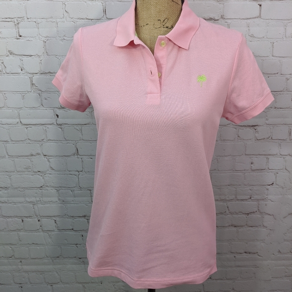 Lilly Pulitzer Pink Polo Medium - Picture 1 of 4